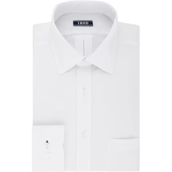 IZOD Men's Dress Shirt Regular Fit Stretch Solid Spread Collar