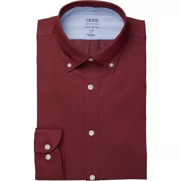 IZOD Men's Dress Shirt Slim Fit Stretch Fx Cooling Collar Solid