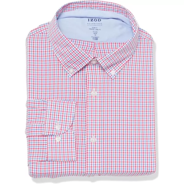IZOD Men's Dress Shirt Slim Fit Stretch Fx Cooling Collar Solid