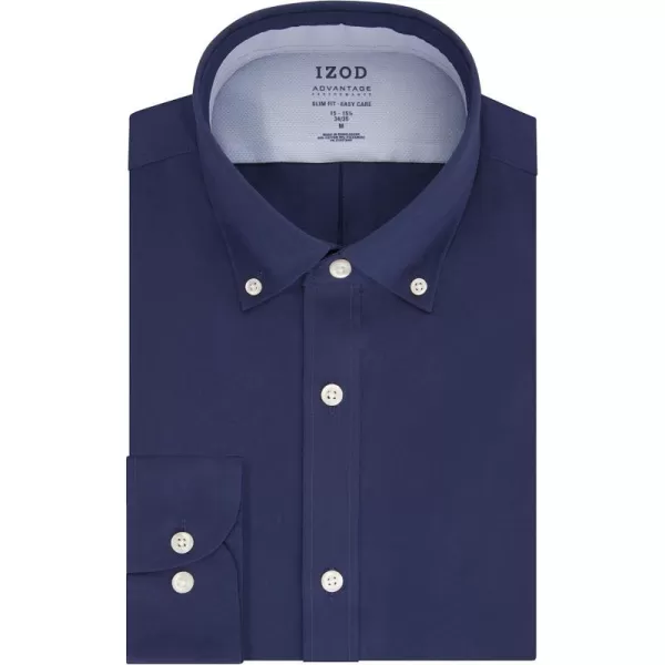 IZOD Men's Dress Shirt Slim Fit Stretch Fx Cooling Collar Solid