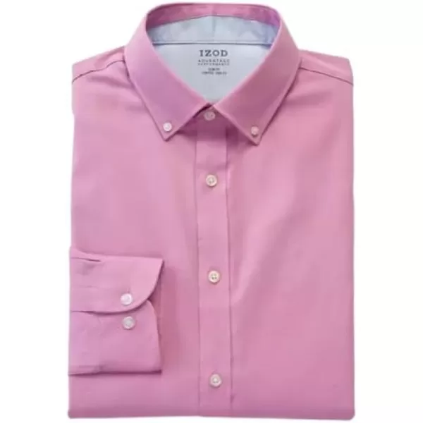 IZOD Men's Dress Shirt Slim Fit Stretch Fx Cooling Collar Solid