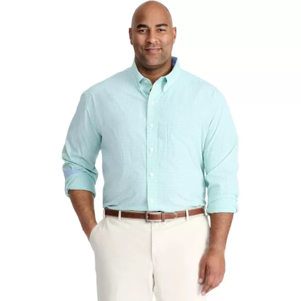 IZOD Men's Performance Comfort Long Sleeve Gingham Button Down