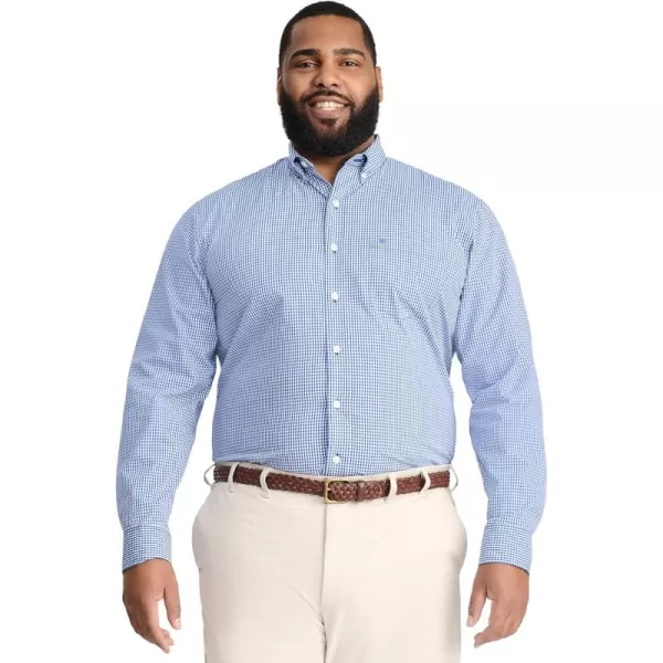IZOD Men's Performance Comfort Long Sleeve Gingham Button Down