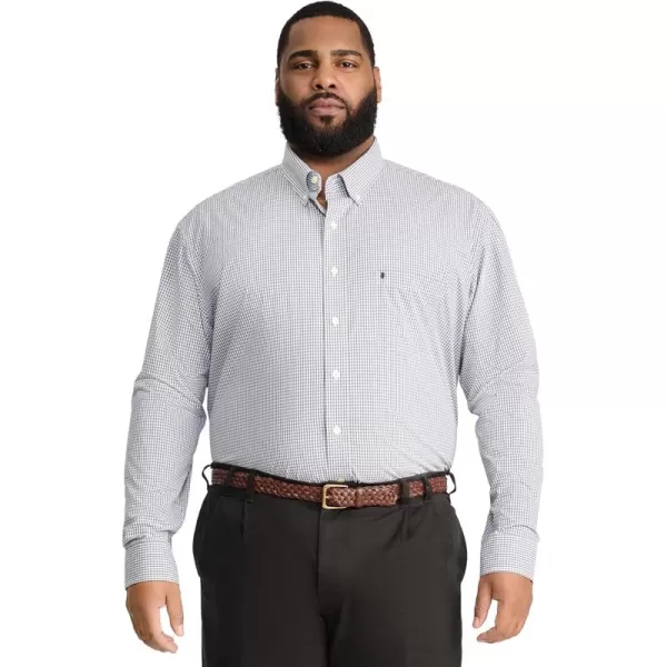 IZOD Men's Performance Comfort Long Sleeve Gingham Button Down