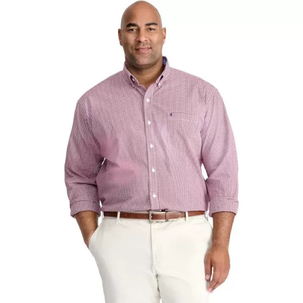IZOD Men's Performance Comfort Long Sleeve Gingham Button Down