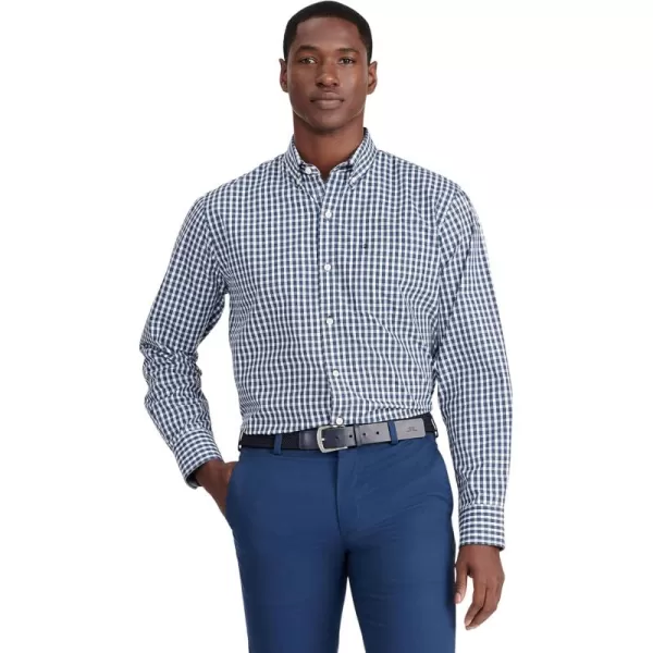 IZOD Men's Performance Comfort Long Sleeve Plaid Button Down