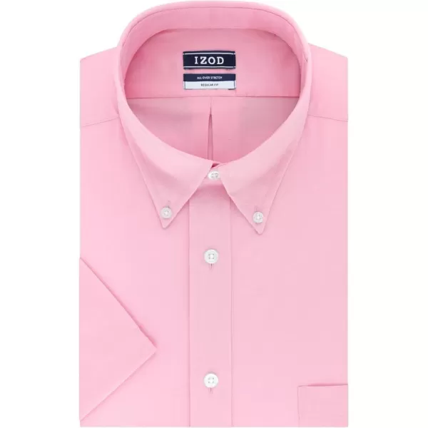 IZOD Men's Regular Fit Short Sleeve Solid Dress Shirt