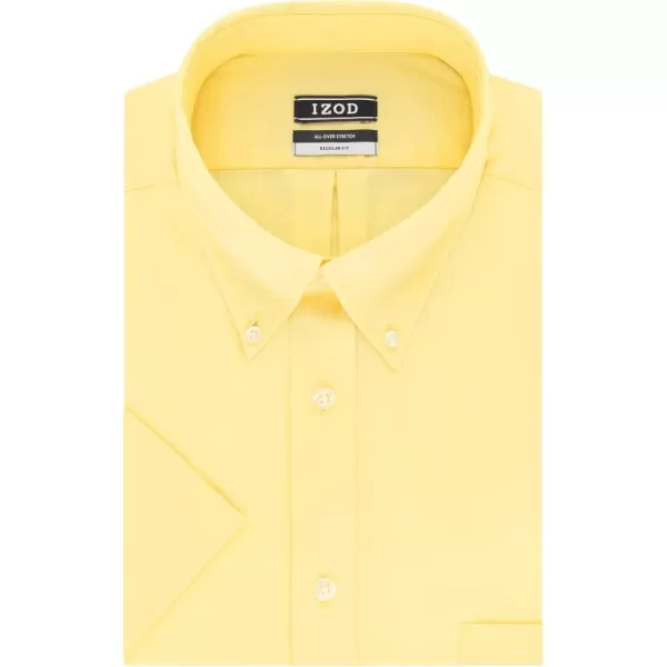 IZOD Men's Regular Fit Short Sleeve Solid Dress Shirt