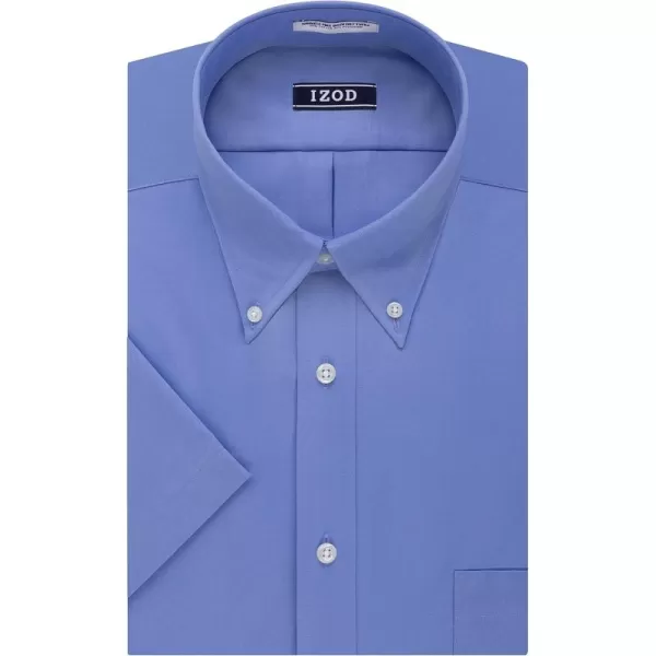 IZOD Men's Regular Fit Short Sleeve Solid Dress Shirt