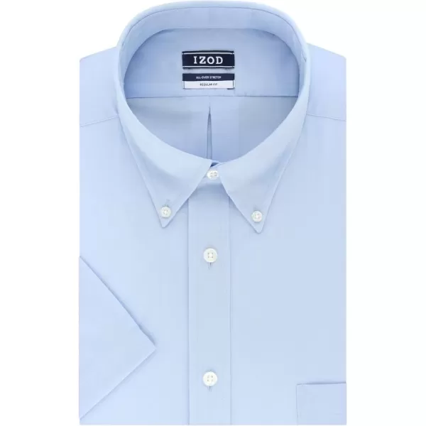 IZOD Men's Regular Fit Short Sleeve Solid Dress Shirt