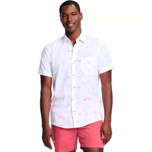 IZOD Men's Saltwater Dockside Short Sleeve Button Down Shirt