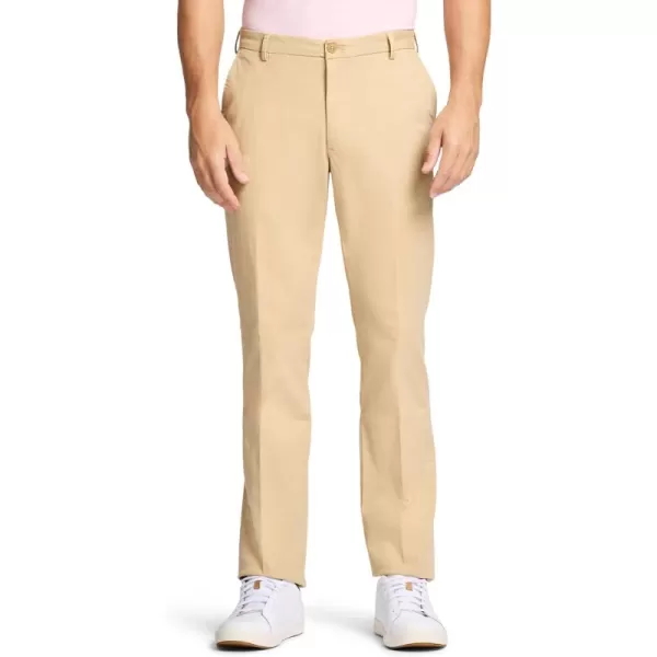 IZOD Men's Saltwater Stretch Flat Front Straight Fit Chino Pant