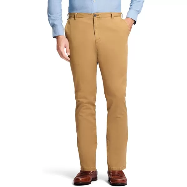 IZOD Men's Saltwater Stretch Flat Front Straight Fit Chino Pant