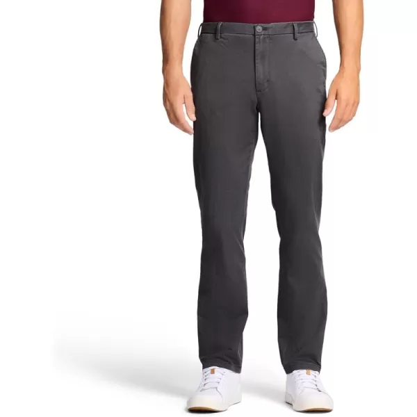 IZOD Men's Saltwater Stretch Flat Front Straight Fit Chino Pant
