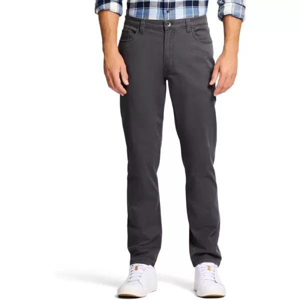 IZOD Men's Saltwater Stretch Twill 5 Pocket Straight Fit Chino Pant