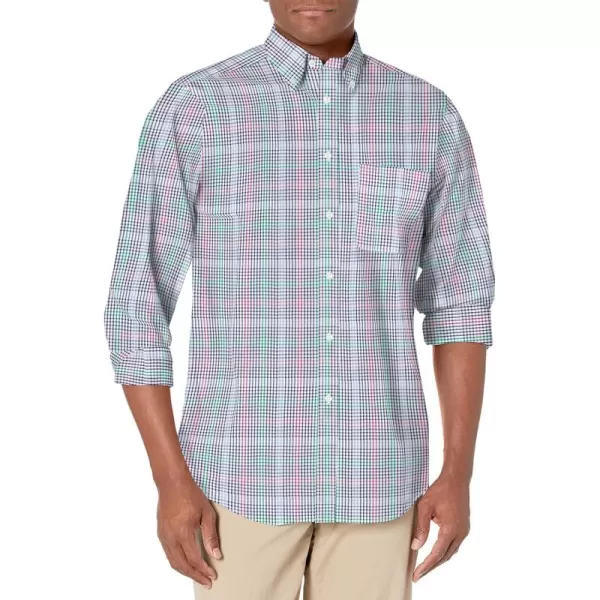 IZOD Men's Short Sleeve Dress Shirt Regular Fit Stretch Cool FX Cooling Collar Check