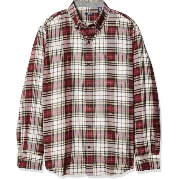 IZOD Men's Stratton Flannel Long Sleeve Button Down Shirt