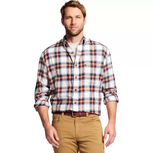 IZOD Men's Stratton Flannel Long Sleeve Button Down Shirt