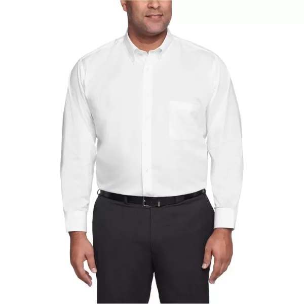 Izod Men's BIG FIT Dress Shirts Stretch Solid 