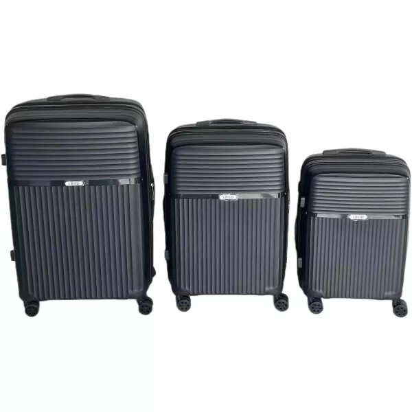IZOD ABS Hard Shell Expandable Luggage Set - Durable ABS Hard Shell Construction - Double Water-Resistant Nylon Coil – Versatile Sizes 28", 24", 20" - 3-Piece Spinner Luggage Set 