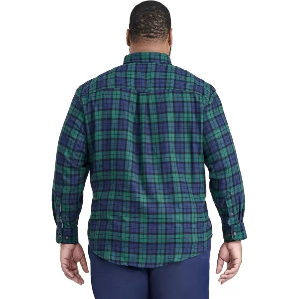 IZOD Men's Big &amp; Tall Advantage Performance Flannel Long Sleeve Stretch Button Down Shirt