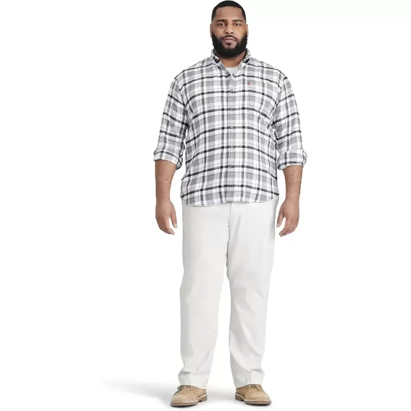 IZOD Men's Big &amp; Tall Advantage Performance Flannel Long Sleeve Stretch Button Down Shirt