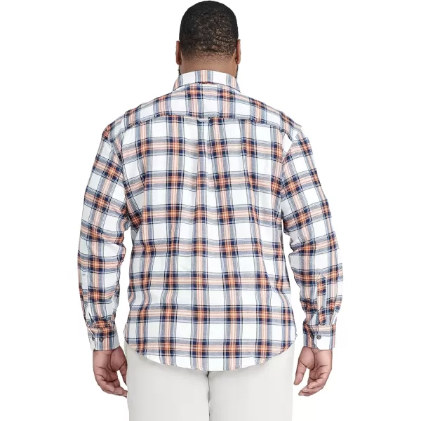 IZOD Men's Big &amp; Tall Advantage Performance Flannel Long Sleeve Stretch Button Down Shirt