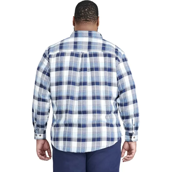 IZOD Men's Big &amp; Tall Advantage Performance Flannel Long Sleeve Stretch Button Down Shirt