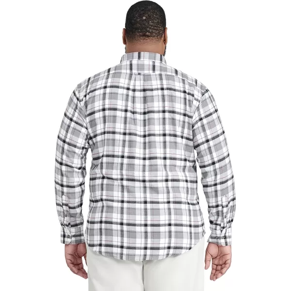 IZOD Men's Big &amp; Tall Advantage Performance Flannel Long Sleeve Stretch Button Down Shirt