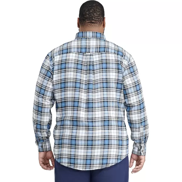 IZOD Men's Big &amp; Tall Advantage Performance Flannel Long Sleeve Stretch Button Down Shirt