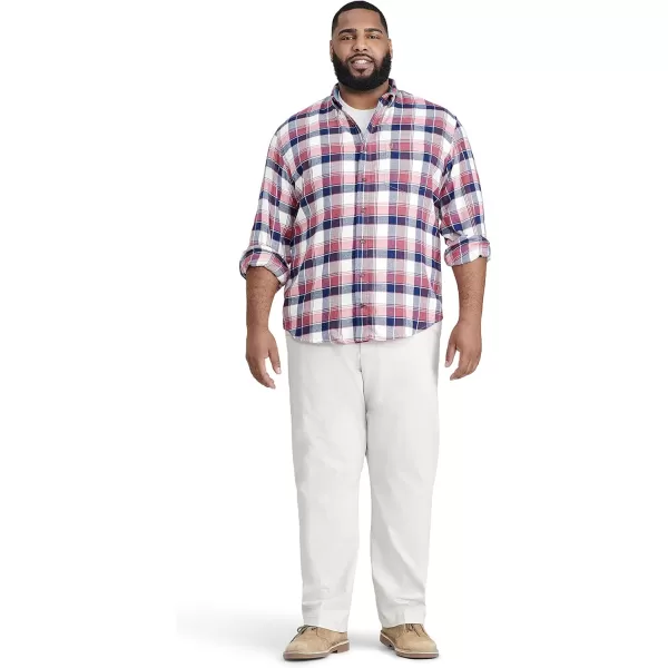 IZOD Men's Big &amp; Tall Advantage Performance Flannel Long Sleeve Stretch Button Down Shirt