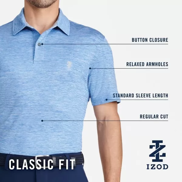 IZOD Men's Golf Title Holder Short Sleeve Polo