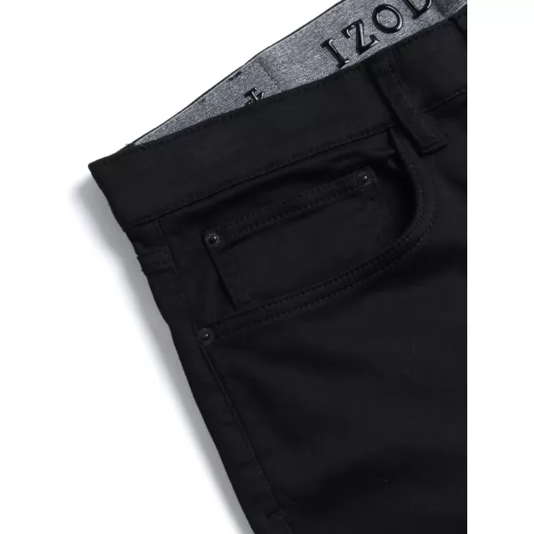 IZOD Men's Jeans - Regular Fit Comfort Stretch Knit Denim Jeans - Straight Leg Casual Pants for Men