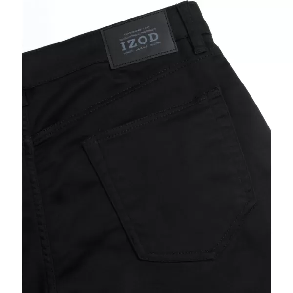 IZOD Men's Jeans - Regular Fit Comfort Stretch Knit Denim Jeans - Straight Leg Casual Pants for Men