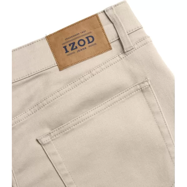IZOD Men's Jeans - Regular Fit Comfort Stretch Knit Denim Jeans - Straight Leg Casual Pants for Men