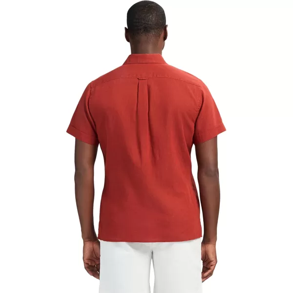 IZOD Men's Linen Button Down Short Sleeve Shirt