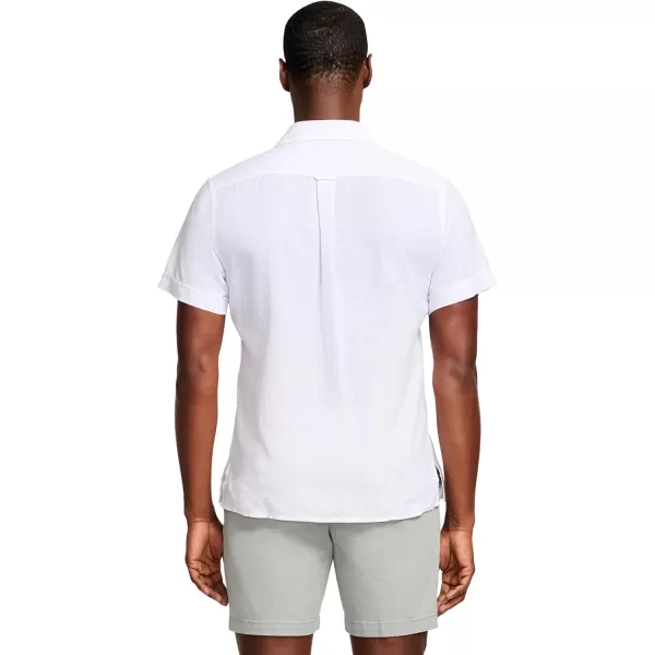 IZOD Men's Linen Button Down Short Sleeve Shirt