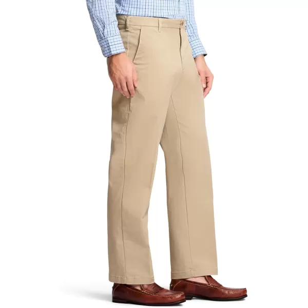 IZOD Men's Performance Stretch Classic Fit Flat Front Chino Pant