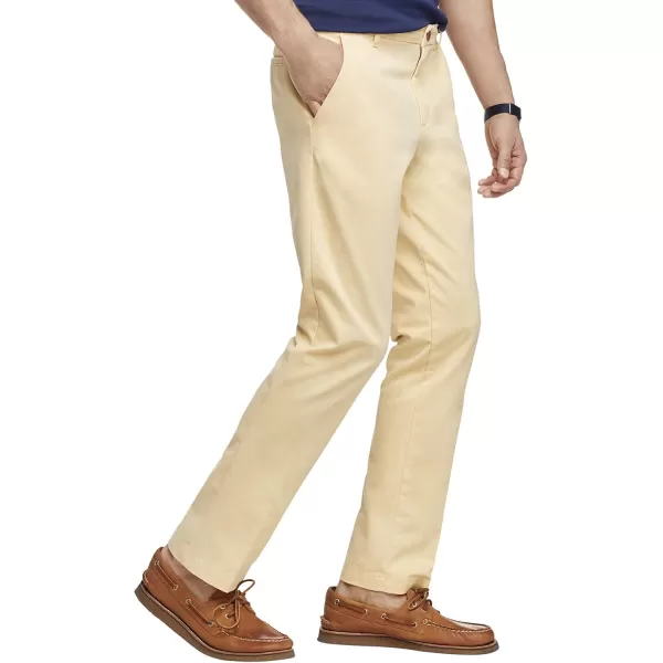 IZOD Men's Performance Stretch Straight Fit Flat Front Chino Pant
