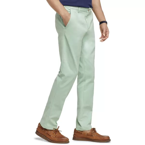 IZOD Men's Performance Stretch Straight Fit Flat Front Chino Pant