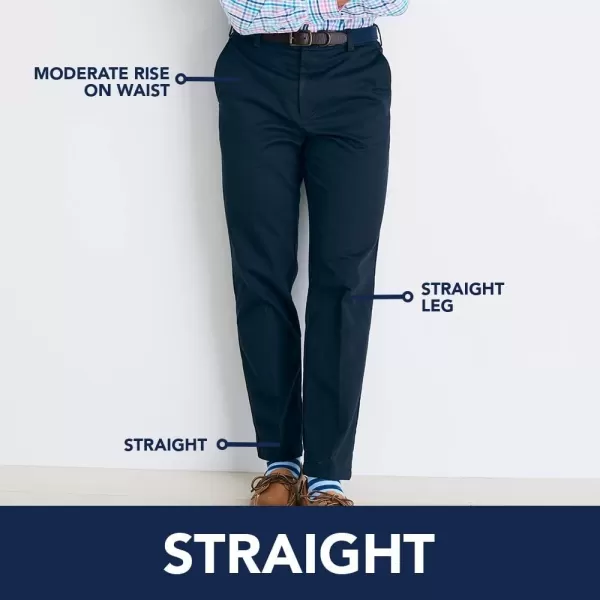 IZOD Men's Performance Stretch Straight Fit Flat Front Chino Pant
