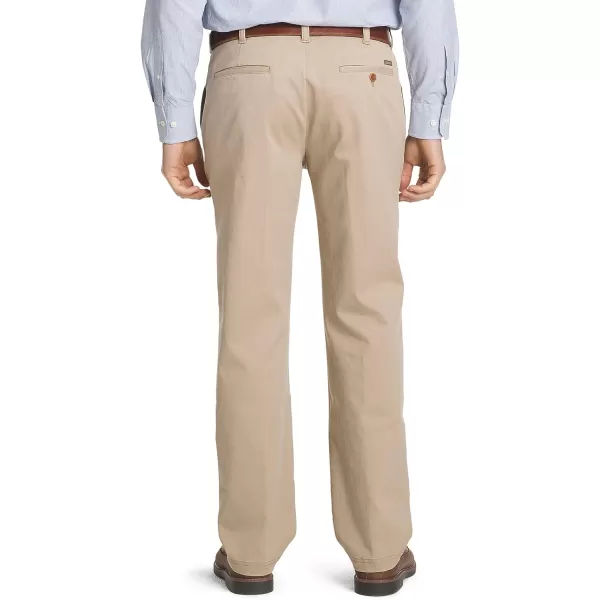 IZOD Men's Performance Stretch Straight Fit Flat Front Chino Pant