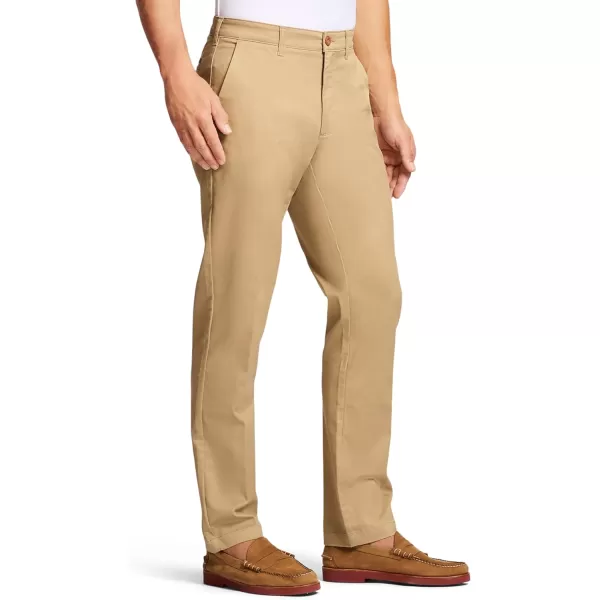 IZOD Men's Performance Stretch Straight Fit Flat Front Chino Pant