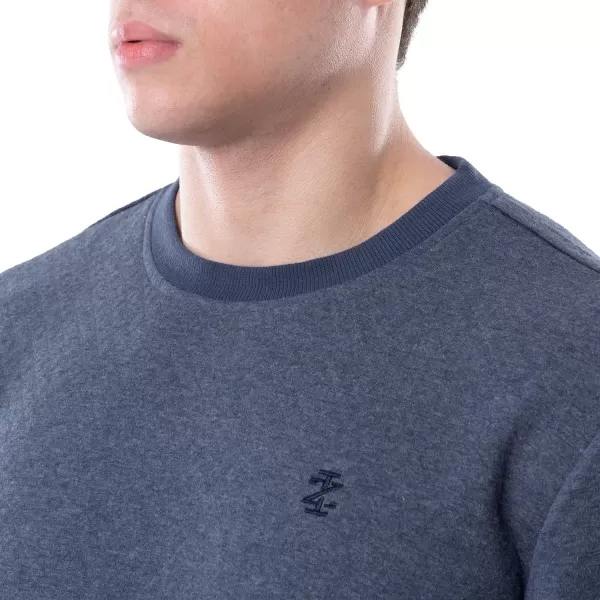 IZOD Men's Quilted Knit Crewneck Long Sleeve Sweatshirt