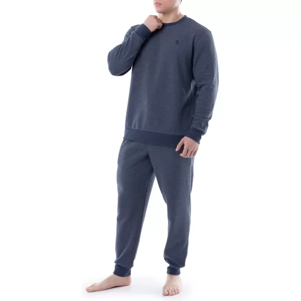 IZOD Men's Quilted Knit Crewneck Long Sleeve Sweatshirt
