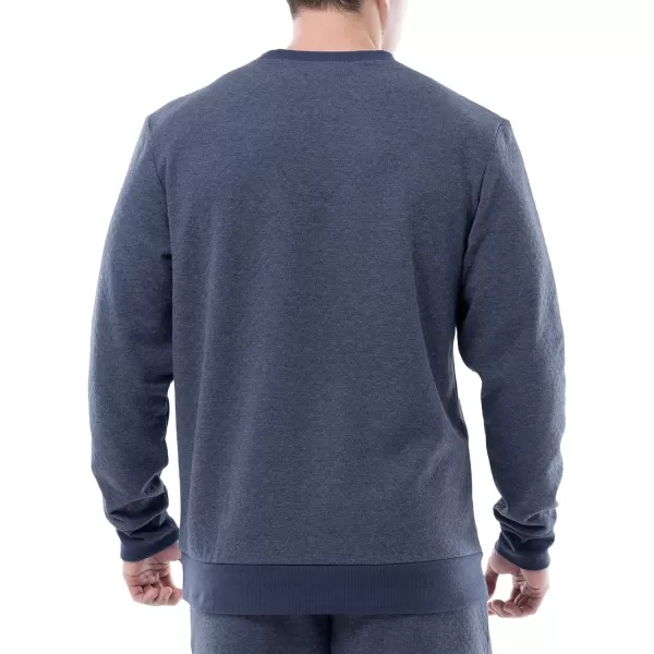 IZOD Men's Quilted Knit Crewneck Long Sleeve Sweatshirt