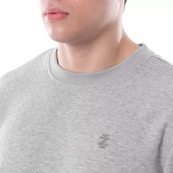 IZOD Men's Quilted Knit Crewneck Long Sleeve Sweatshirt