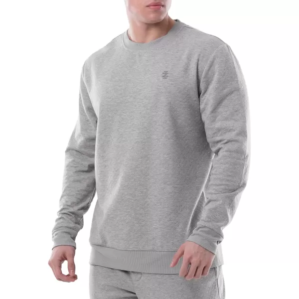 IZOD Men's Quilted Knit Crewneck Long Sleeve Sweatshirt