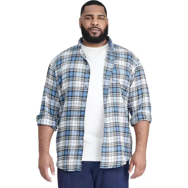 IZOD Men's Big &amp; Tall Advantage Performance Flannel Long Sleeve Stretch Button Down Shirt