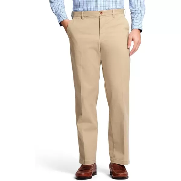 IZOD Men's Performance Stretch Classic Fit Flat Front Chino Pant